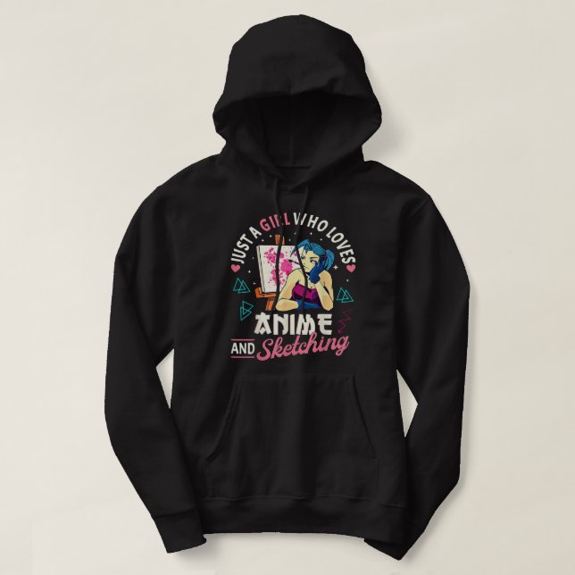 Bara en flicka som Kärlekar djur och skal, klär si Hoodie (Design framsida)