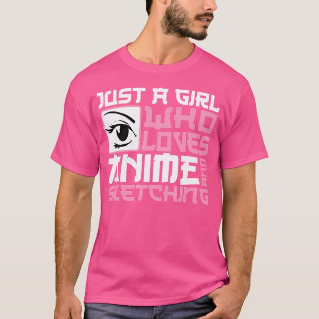 Bara en flicka som Kärlekar djur och skal T Shirt (Framsida)