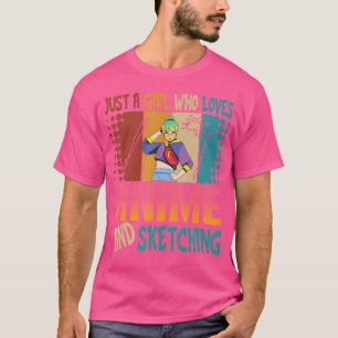 Bara en flicka som Kärlekar djur och skal T Shirt