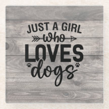 Bara en flicka som Kärlekar hennes Hund Underlägg
