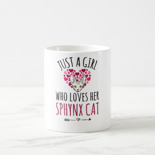 Bara en flicka som Kärlekar sin sfärx Cat Lover Kaffemugg