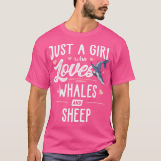 Bara en flicka som Kärlekar valar och fårkvinnor T Shirt