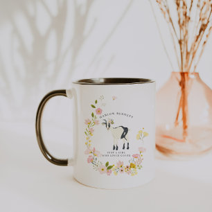 Bara en flicka som Kärleken tar   Monogram Mugg