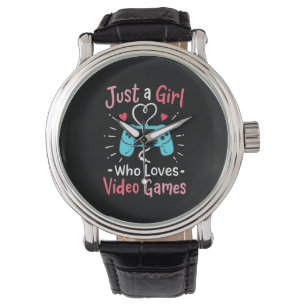 Bara en flicka som spelar videospel i Kärlek Armbandsur