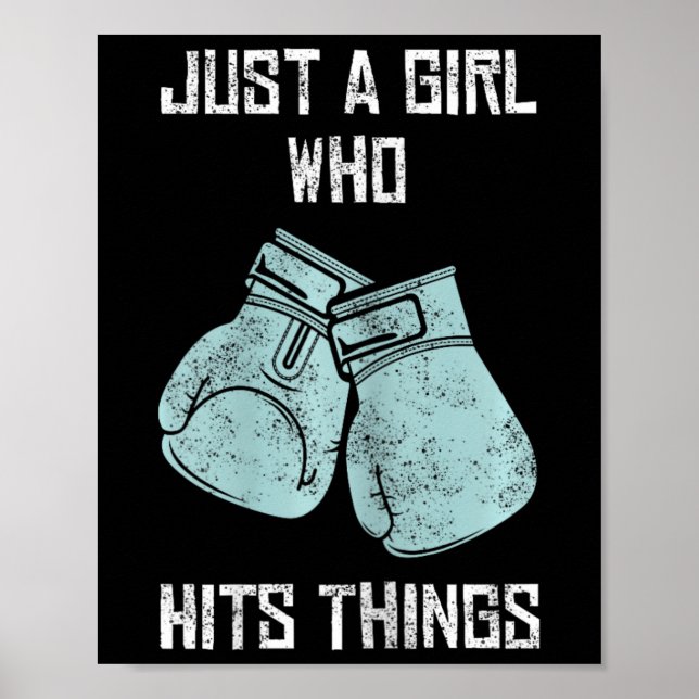 Bara en flicka som träffar Sak Boxing Women som Sl Poster (Framsidan)