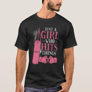 Bara en flicka som träffar Sak Woman Boxing T Shirt