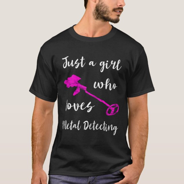 Bara en flicka som upptäcker detektor Rel i Kärlek T Shirt (Framsida)