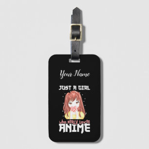 Bara en flicka som Verkligen Kärlek Anime Bagagebricka