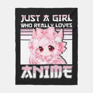 Bara en flicka som Verkligen Kärlek Anime Girls To Fleecefilt