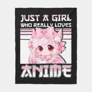 Bara en flicka som Verkligen Kärlek Anime Girls To Fleecefilt
