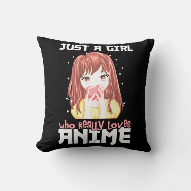 Bara en flicka som Verkligen Kärlek Anime Kudde (Framsida)