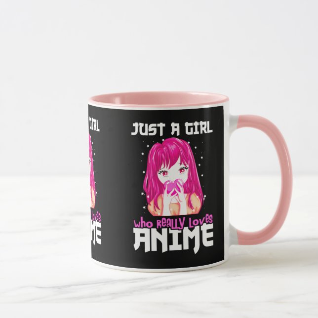 Bara en flicka som Verkligen Kärlek Anime Mugg (Höger)