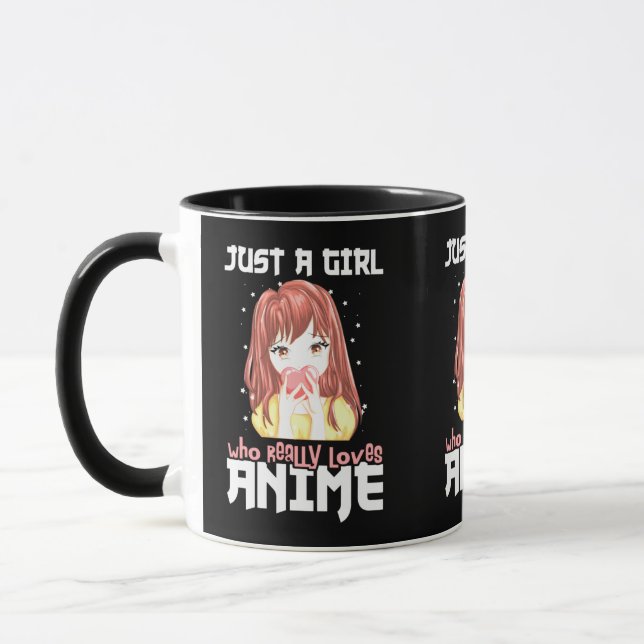 Bara en flicka som Verkligen Kärlek Anime Mugg (Vänster)