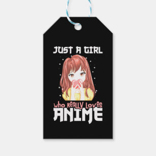 Bara en flicka som Verkligen Kärlek Anime Presentetikett