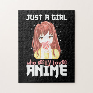 Bara en flicka som Verkligen Kärlek Anime Pussel