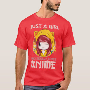 Bara en flicka som Verkligen Kärlek Anime T Shirt