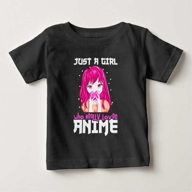 Bara en flicka som Verkligen Kärlek Anime T Shirt (Framsida)