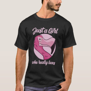 Bara en flicka som verkligen kärlek Flamingos T Shirt