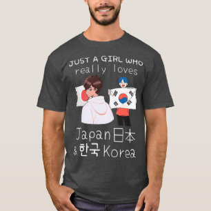 Bara en flicka som Verkligen Kärlek Japan och Kore T Shirt