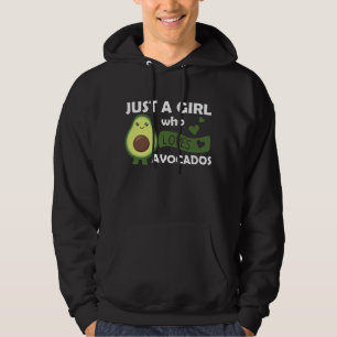 Bara en flickas Avocado Kärlek Sweet Avocado Hoodie