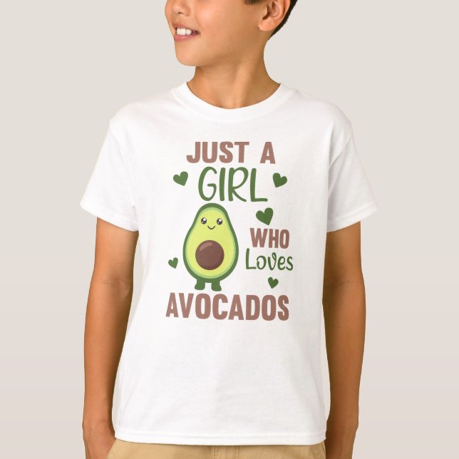 Bara en flickas Avocado Kärlek Sweet Avocado T Shirt (Framsida)
