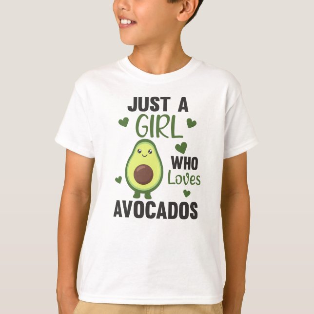 Bara en flickas Avocado Kärlek Sweet Avocado T Shirt (Framsida)