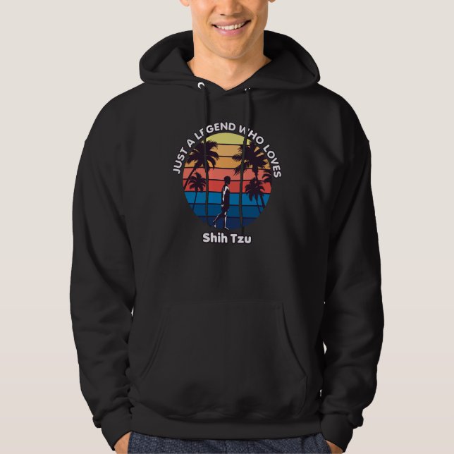 Bara en förklaring som Kärlek Shih Tzu Hoodie (Framsida)