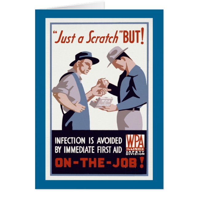 "Bara en fristad" Första hjälpen Poster Hälsningskort (Framsidan)
