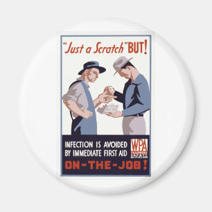 "Bara en fristad" Första hjälpen Poster Magnet