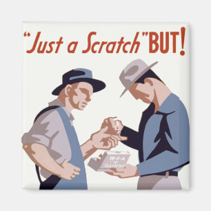 "Bara en fristad" Första hjälpen Poster Magnet