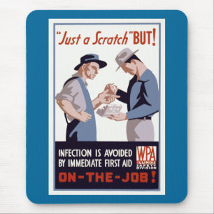 "Bara en fristad" Första hjälpen Poster Musmatta