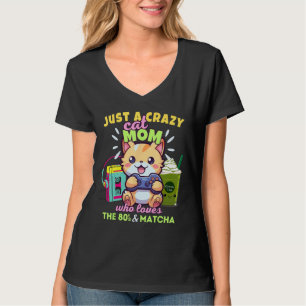 Bara en galen Cat Mamma som Kärlek som spelade Mat T Shirt