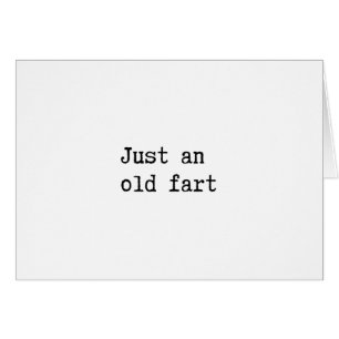 Bara en gammal fart hälsningskort