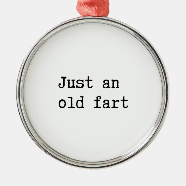 Bara en gammal fart julgransprydnad metall (Framsidan)