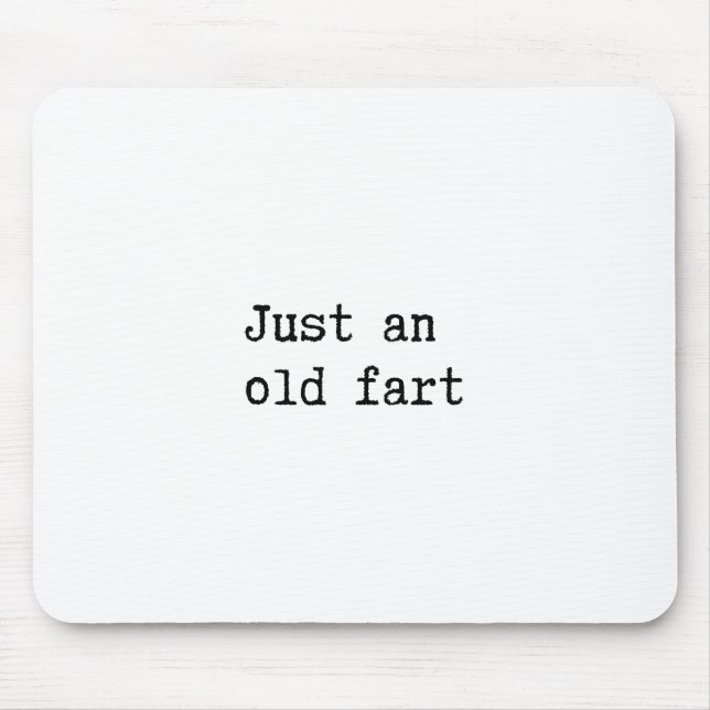 Bara en gammal fart musmatta (Framsidan)