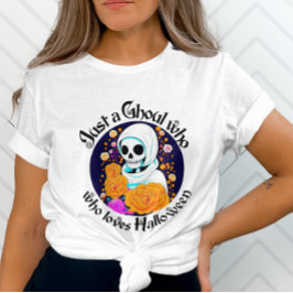 Bara en Ghoul som kärlek Halloween Grått T-Shirt