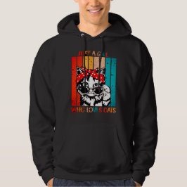 BARA EN GIRL SOM KÄRLEK CATS lustig, söt katt Hoodie
