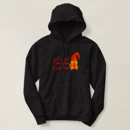 BARA EN GIRL SOM KÄRLEK CHRISTMAS Lustiga gnome Hoodie