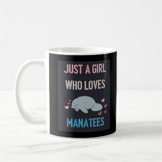 BARA EN GIRL SOM KÄRLEK MANATEES T-Shirt Long Apro Kaffemugg