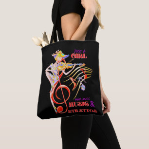 BARA EN GIRL SOM KÄRLEK MUSIC OCH STILETTOS TYGKASSE
