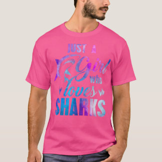 BARA EN GIRL SOM KÄRLEK SHARKAR Women Mamma Kids W T Shirt