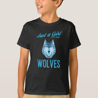 Bara en Girl Varg Wilderness Wildlife T Shirt