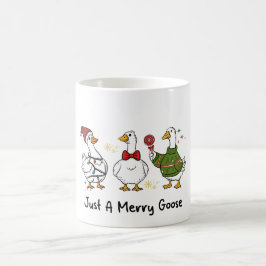 Bara en glad anka festlig juldesign kaffemugg