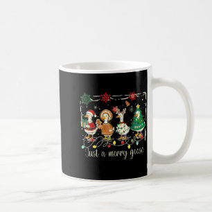 Bara en glad gås Rolig dum gås Santa jul Kaffemugg