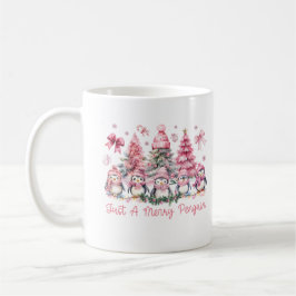 Bara En Glad Pingvin Vattenfärg Jul Djur Kaffemugg