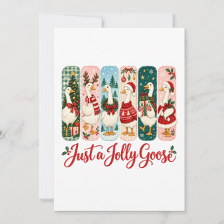 Bara en glatt gås jul anteckningskort