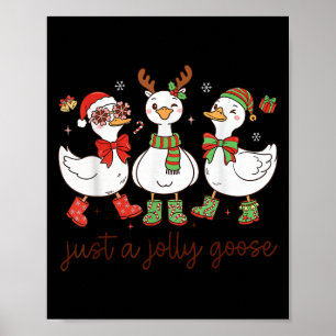 Bara En Glatt Gås -jul Gås - Glad Gåsmat Poster