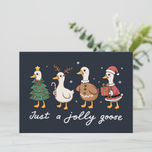 Bara en glatt gås julanka jul helg jul  julkort