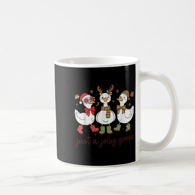 Bara En Glatt Gås - Julgås - Glad Gåsmat Kaffemugg (Höger)