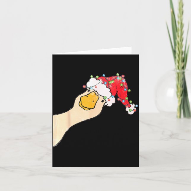 Bara en glatt gass Rolig dum gass Tomte jul Kort (Framsida)